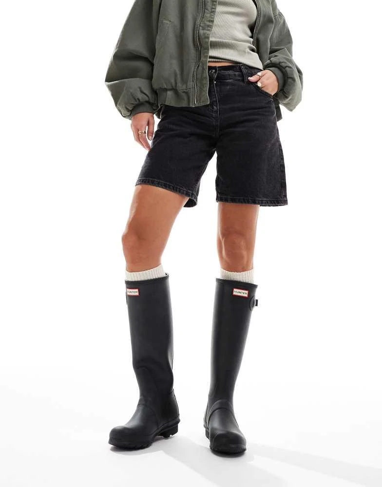Hunter Hunter Original tall wellington boots in black 2