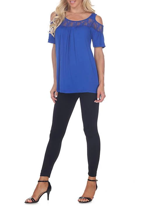 White Mark Mark Bexley Cold Shoulder Short Sleeve Tunic 4