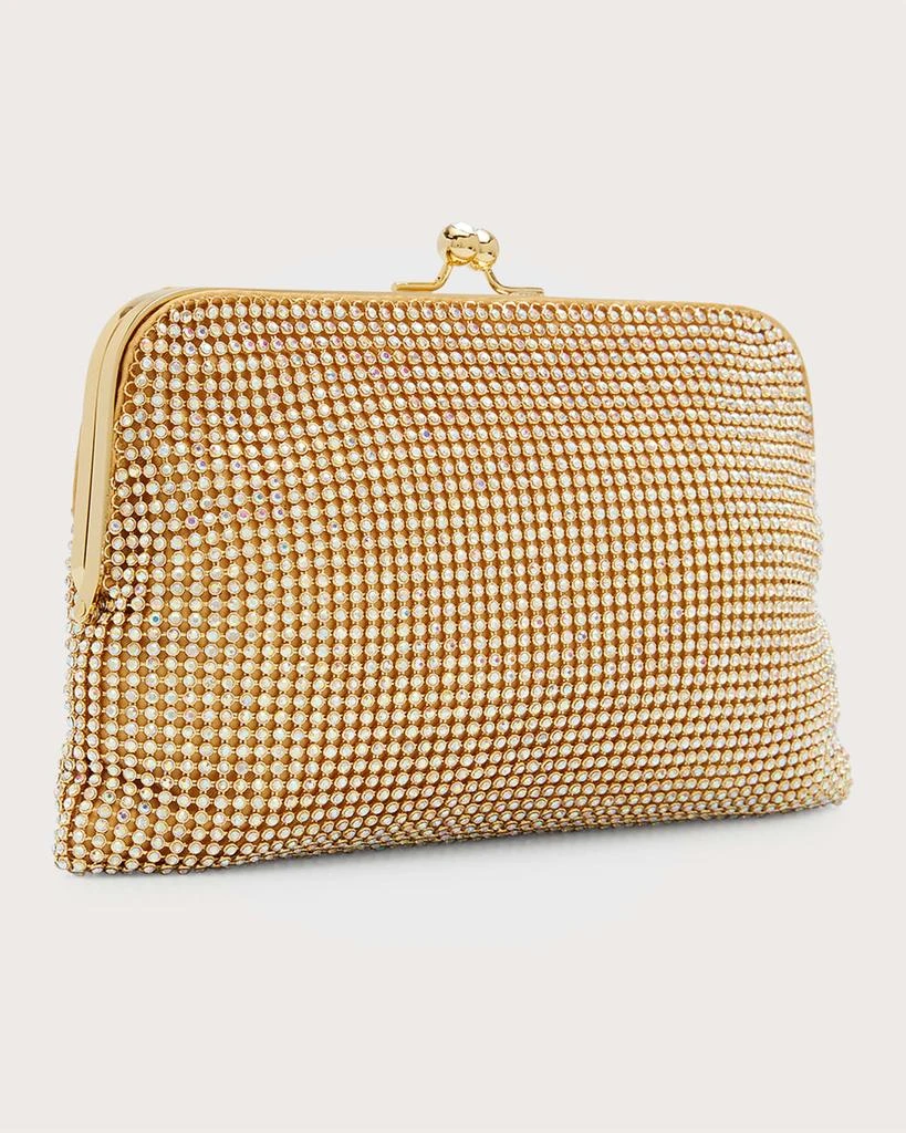Whiting 
Davis Dimple Crystal Mesh Clutch Bag 6