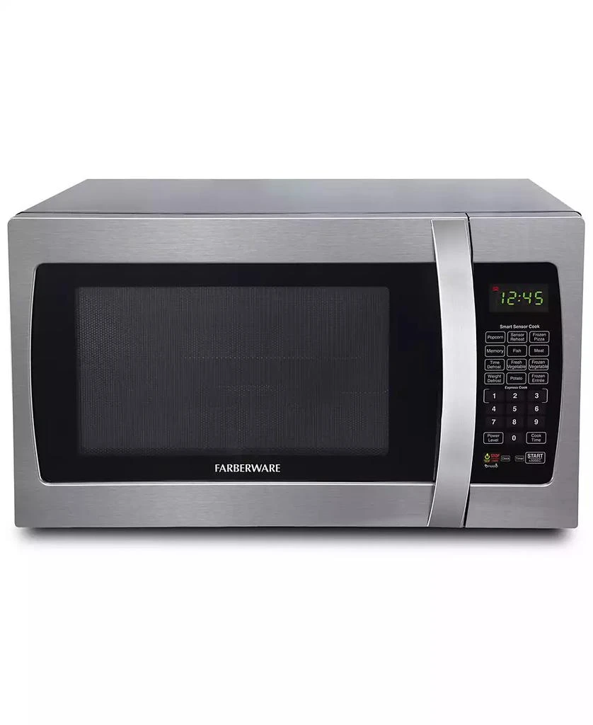 Farberware 1.3 Cu. Ft. Professional 1100-Watt Microwave Oven with Sensor, FMO13AHTBKI 1