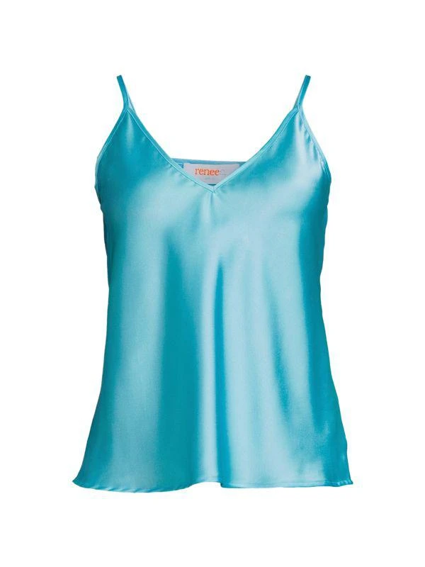 Renee C. V-Neck Satin Camisole Top 3
