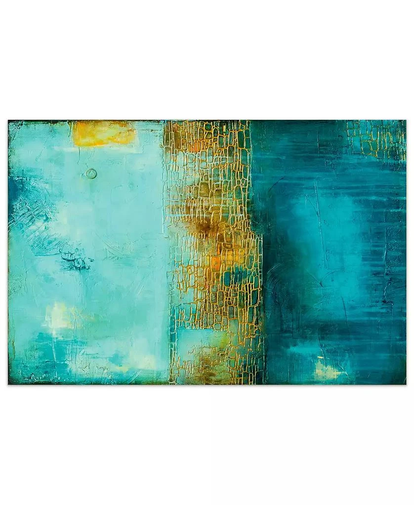 Empire Art Direct 
Castle Court
 Frameless Free Floating Tempered Art Glass Wall Art - 48" x 32

 3