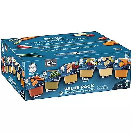 Gerber Gerber 2nd Foods Fruit & Veggie Variety Pack, 4 oz., 30 ct. 7
