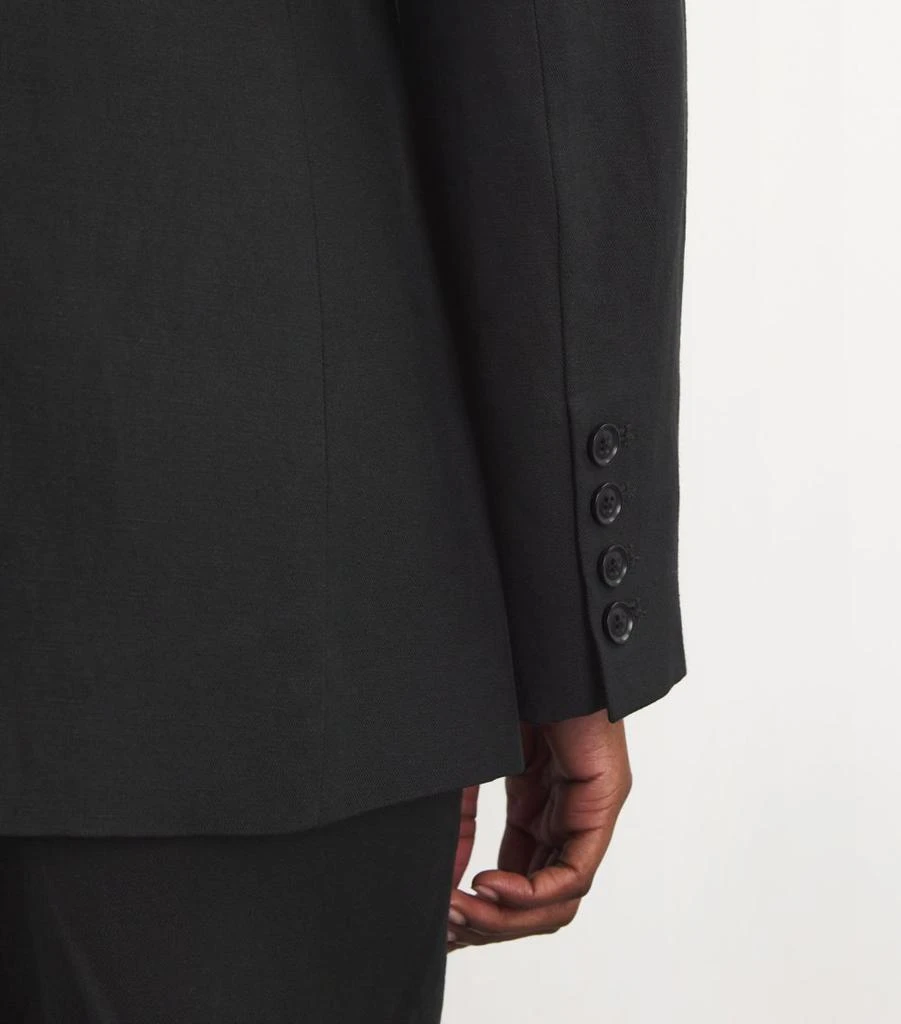 7 For All Mankind Linen-Blend Oversized Blazer 6