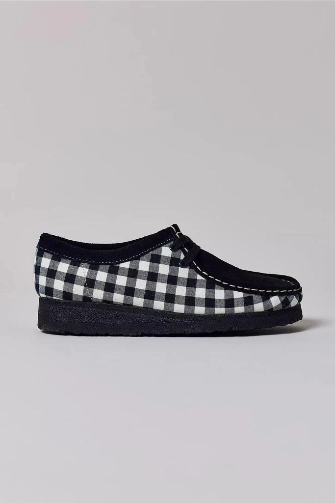 Clarks Clarks Women's Wallabee Black & White Gingham Shoe 2