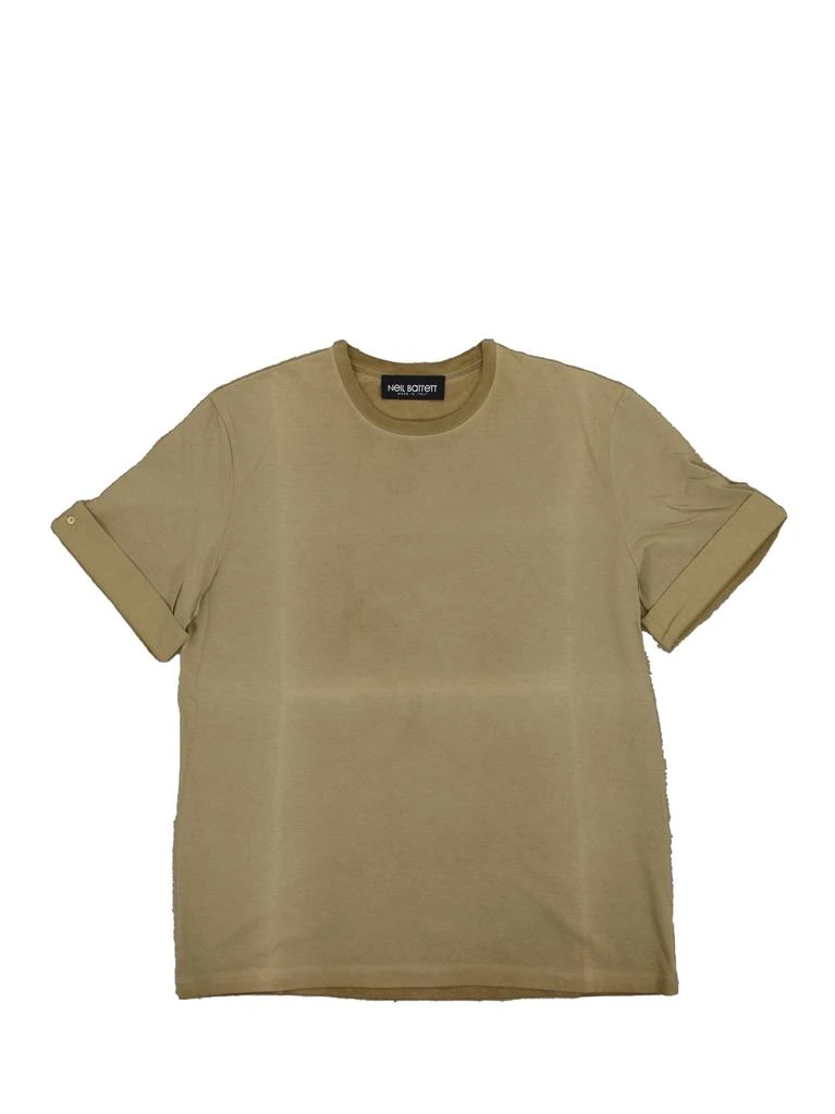 Neil Barret Neil Barrett Men's Brown T-shirt Cotton Graphic Print Mod.BJT250SE574S1808 1