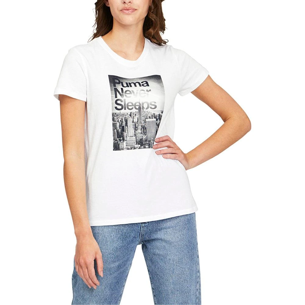 Puma Never Sleeps Graphic Crew Neck Short Sleeve T-Shirt 1