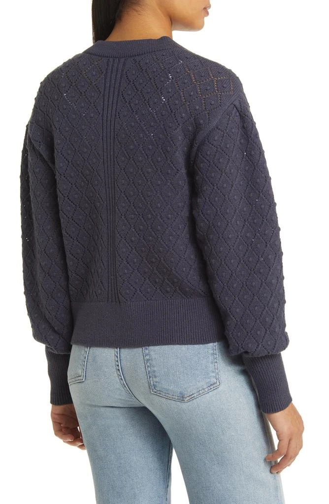 Caslon<sup>®</sup> Pointelle Deep V-Neck Cardigan 2