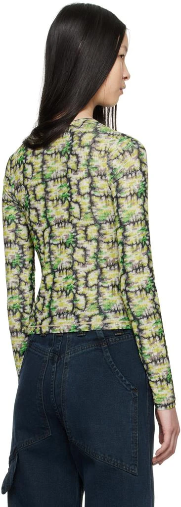 Eckhaus Latta Green Duet Long Sleeve T-Shirt 3