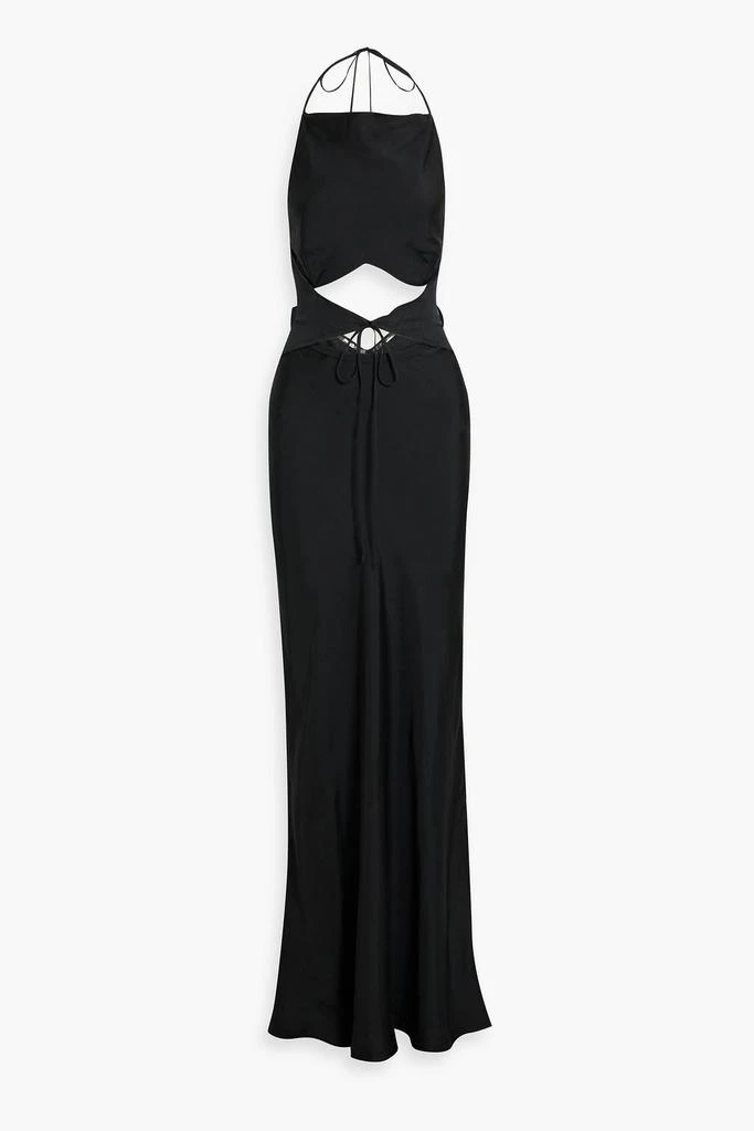 emery long sleeve tie maxi dress Emery Long Sleeve Tie Maxi Dress In Black On Sale Now with Up to 51% Off