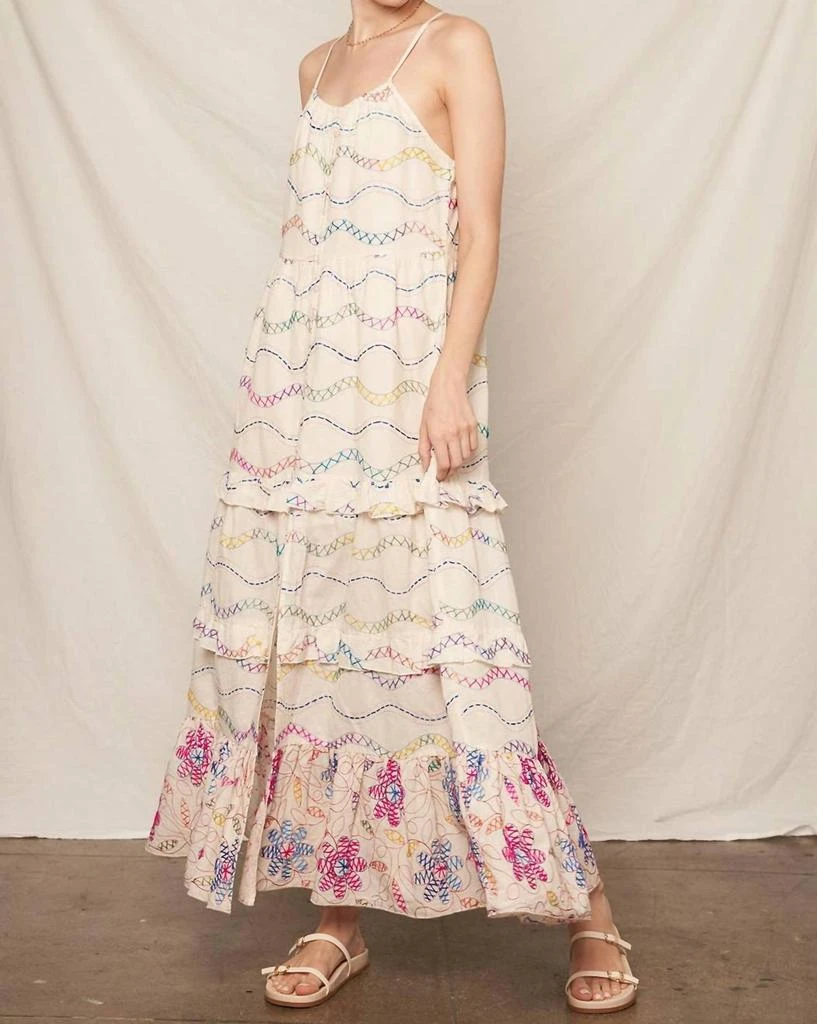 En Creme En Creme - Embroidered Tiered Maxi Dress 2