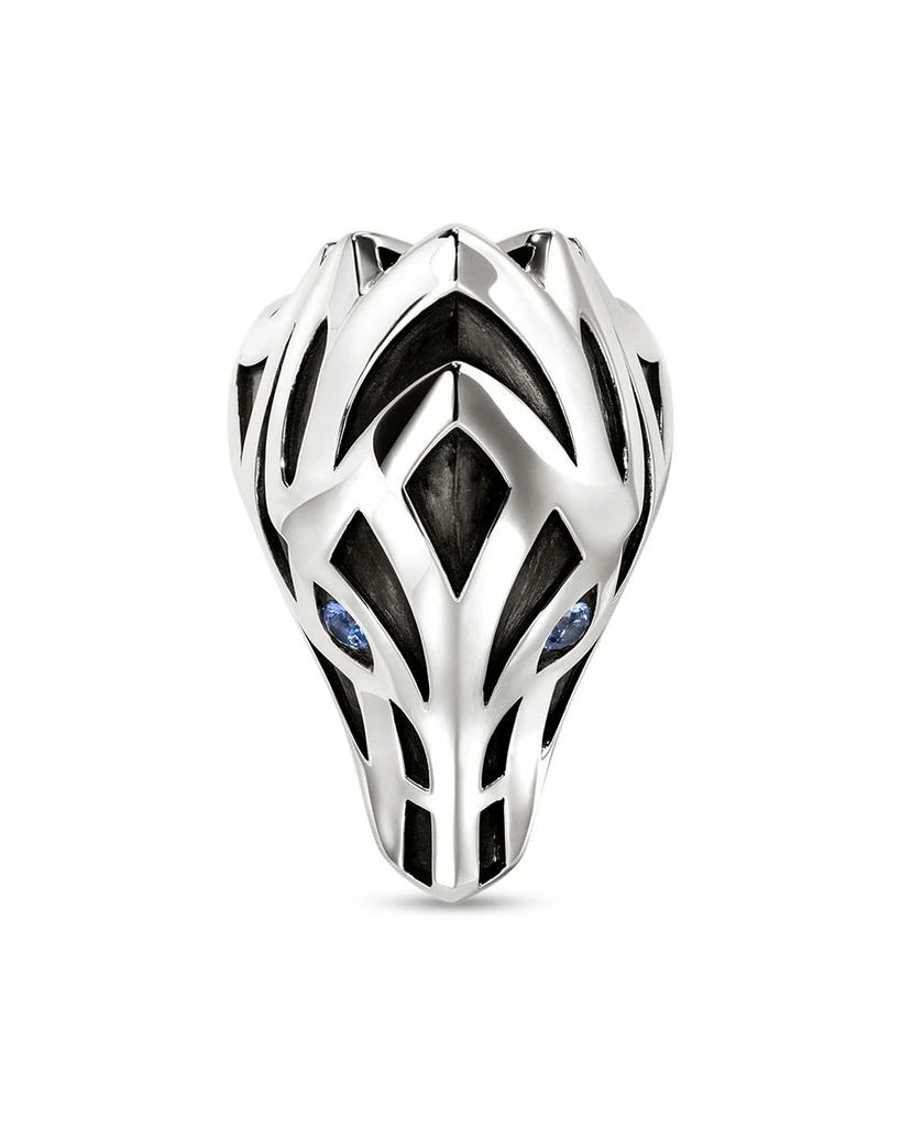 John Hardy Men
s Sterling Silver Naga Blue Sapphire Dragon Ring 4