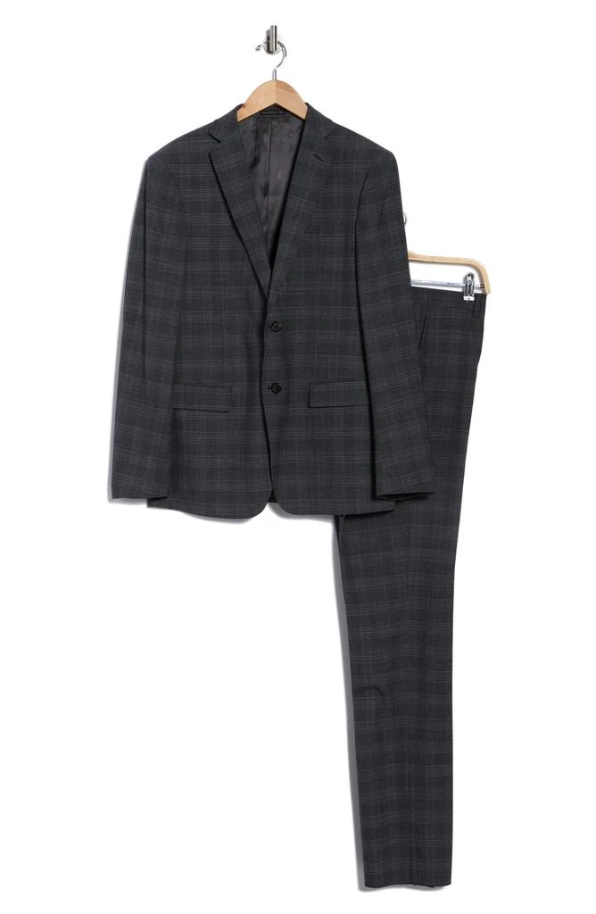 John Varvatos Plaid Wool Blend Suit 3