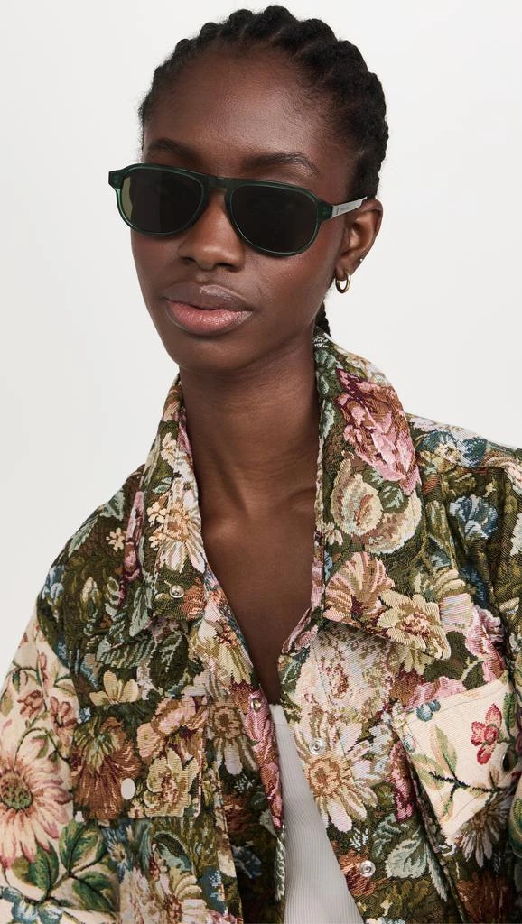 Bottega Veneta Triangle Stud Sunglasses 2