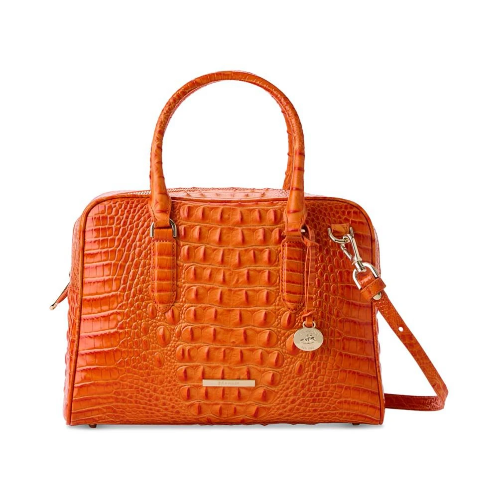 Brahmin Marissa Steel Melbourne Leather Satchel 3