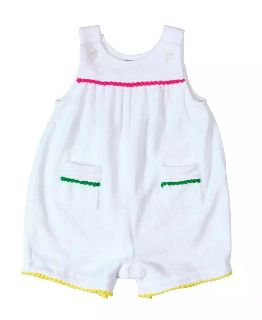 Florence Eiseman Baby Girl Terry Romper With Pom Poms