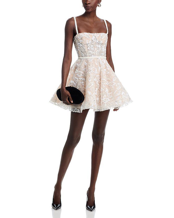 BRONX AND BANCO Midnight Bridal Sequin Mini Dress
