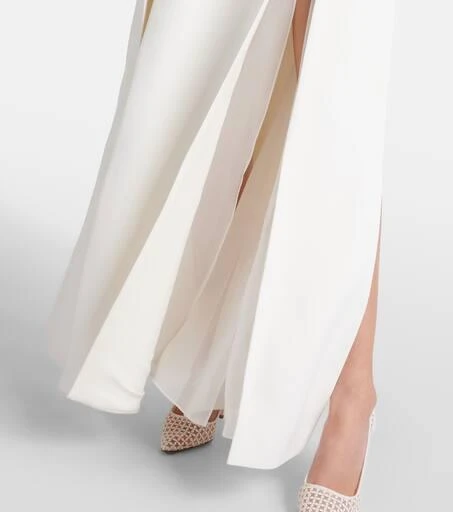 Khaite Nonya crêpe satin slip dress 5