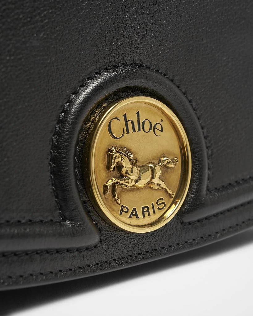 Chloé Horse Medal Wallet on Chain in Grained Leather 5