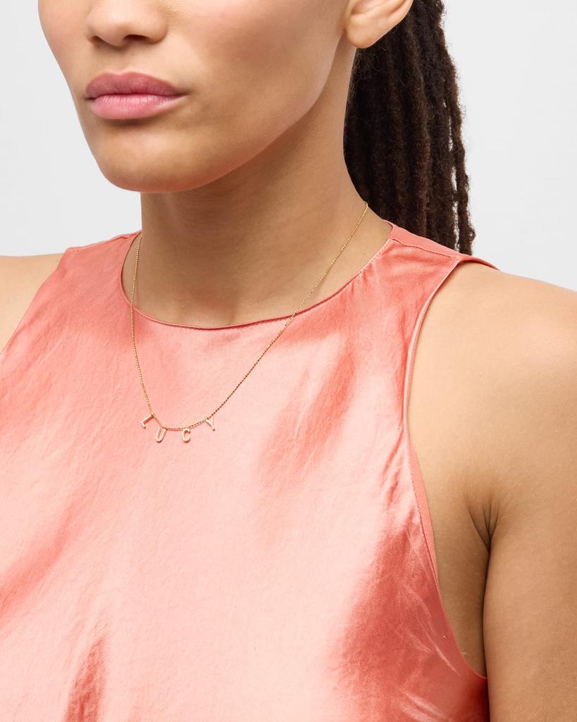 Tai 14K Gold-Plated Sterling Silver 4-Letter Personalized Necklace