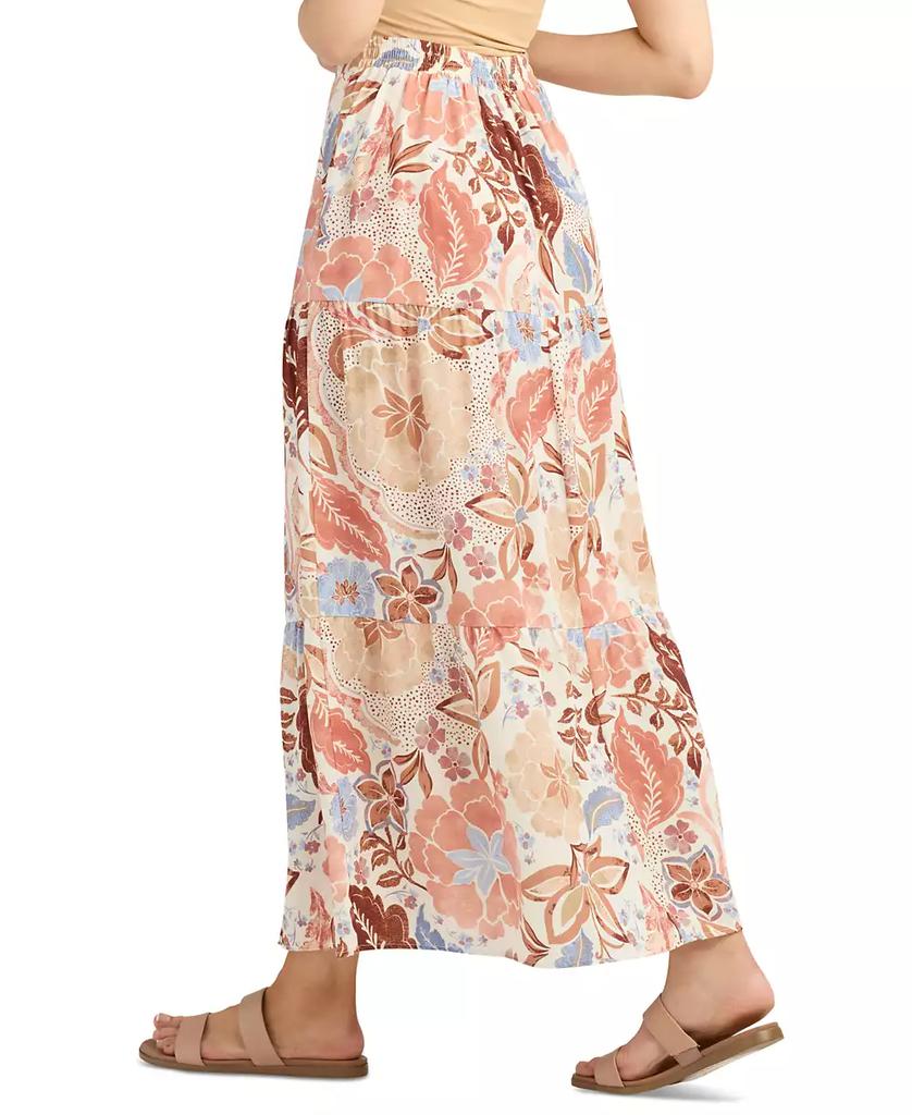 BCX Juniors' Tiered Slit-Hem Maxi Skirt