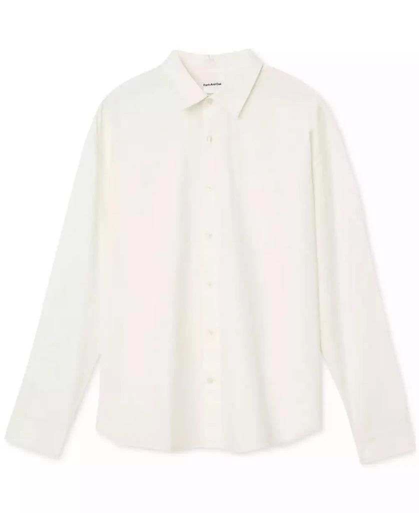 Frank And Oak Men's Loose-Fit Solid Button-Down Poplin Shirt 5