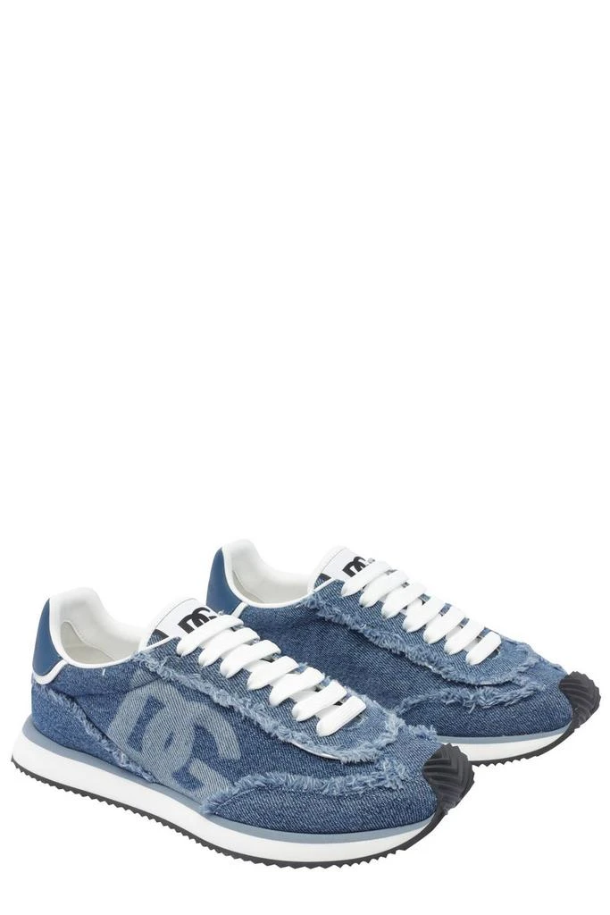 Dolce & Gabbana Dolce & Gabbana DG Logo Printed Denim Sneakers 3