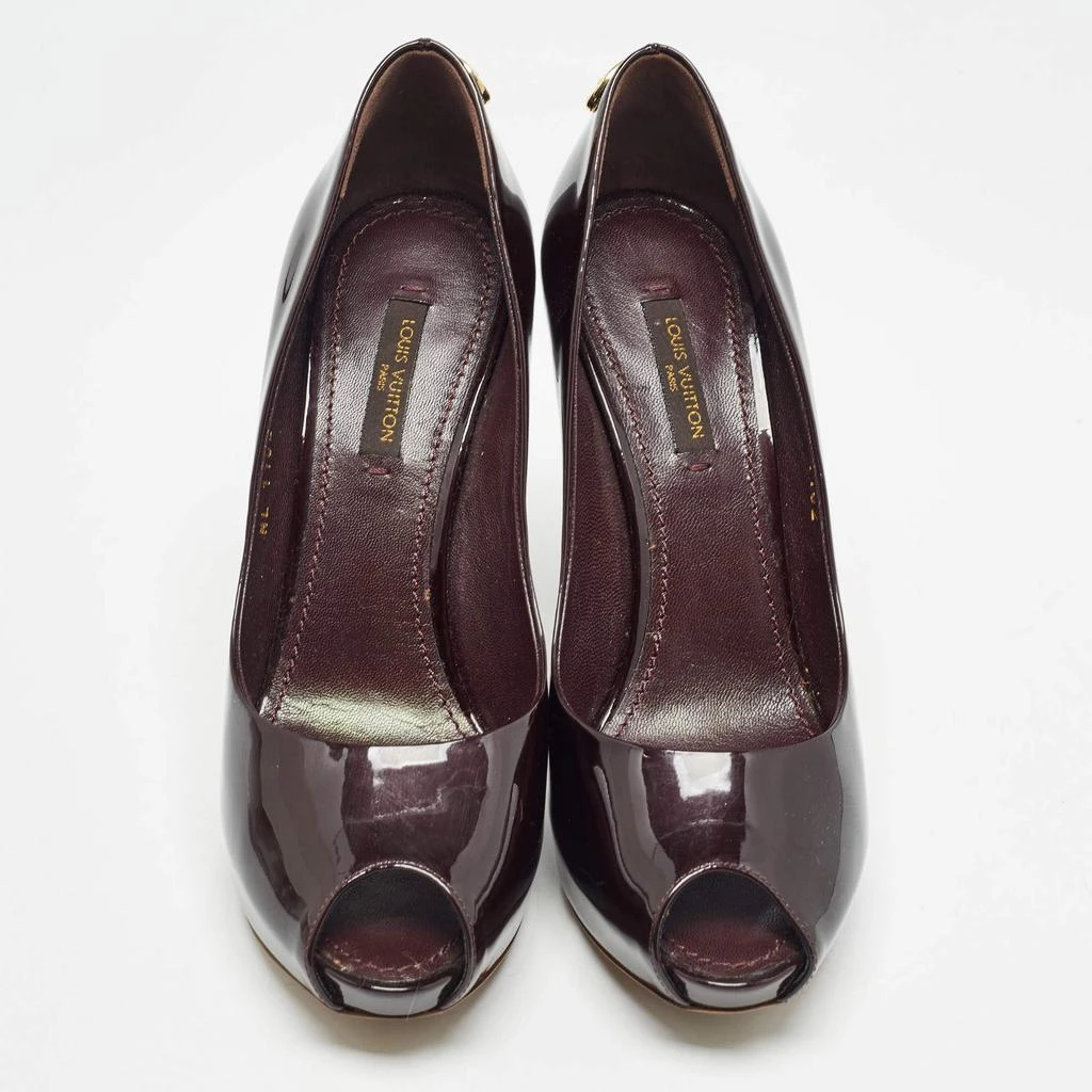 Louis Vuitton Louis Vuitton Burgundy Patent Oh Really! Pumps Size 36 3