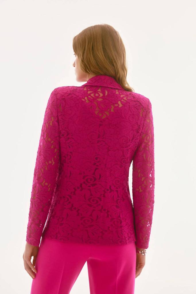 JOSEPH RIBKOFF Joseph Ribkoff - Fitted Floral Lace Blazer Jacket