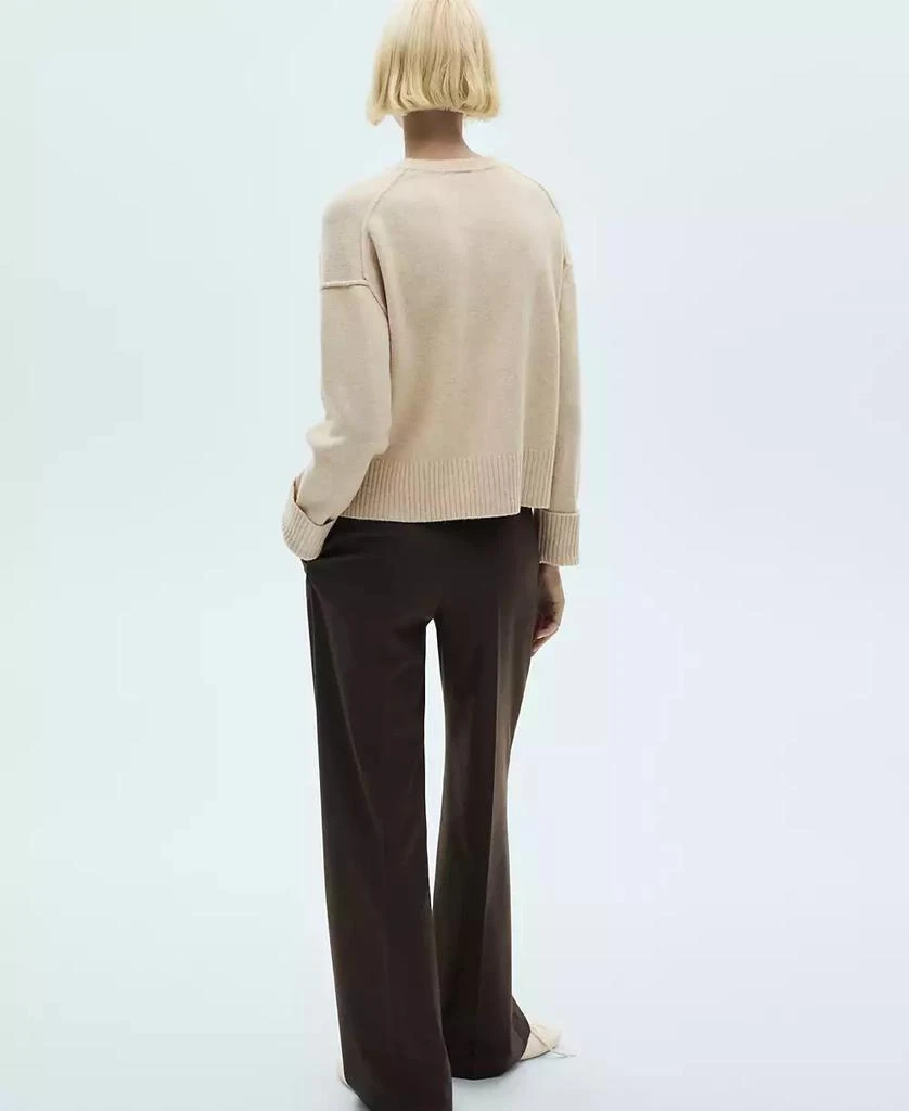 Mango Women's Rolled-Up Sleeves Sweater 3