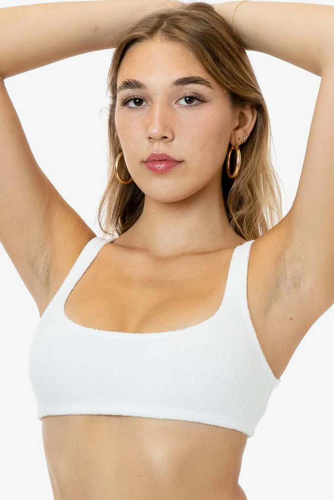 Los Angeles Apparel RLT3005 - Loop Terry Squareneck Bra Top 1