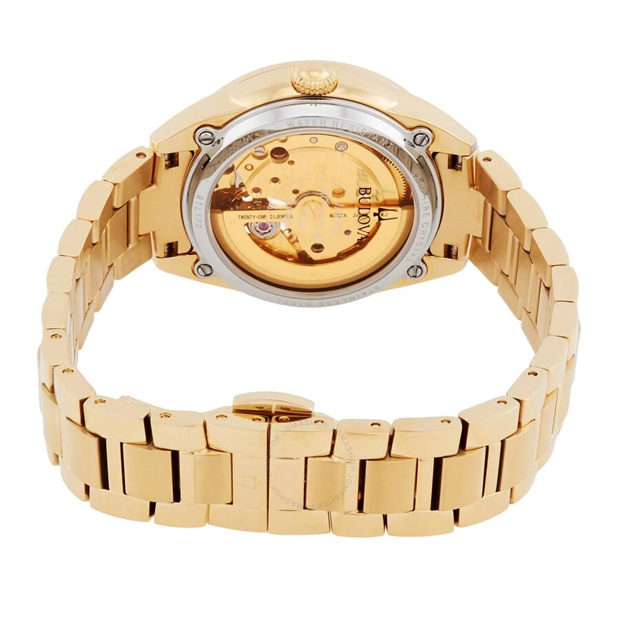 Bulova Bulova Sutton Automatic White Mother of Pearl Dial Ladies Watch 97L172 3