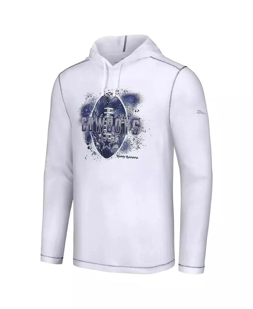 Tommy Bahama Men's White Dallas Cowboys Graffiti Touchdown Pullover Hoodie 2