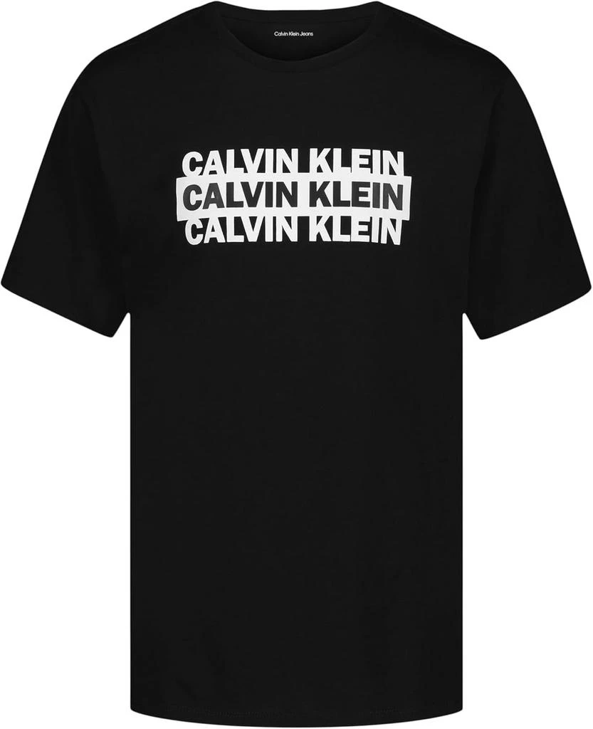 Calvin Klein Calvin Klein Boys' Short Sleeve Graphic Crew Neck T-Shirt, Comfortable, Relaxed Fit