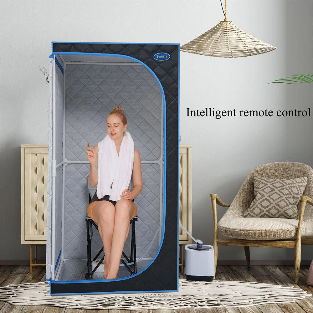 Hivvago Portable Full Size Steam Sauna Tent - Black 3