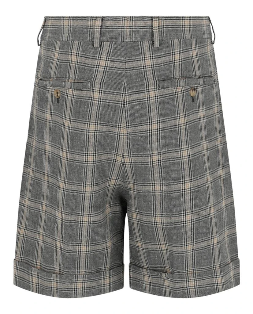 Gucci Cuffed Plaid Shorts 2