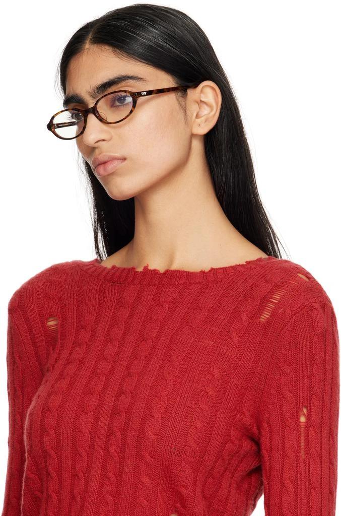 BONNIE CLYDE Brown Oval Baby Glasses 4