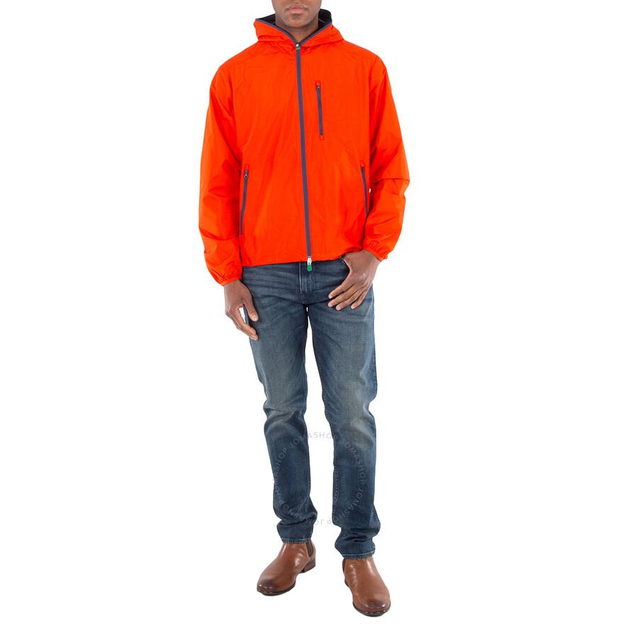 Save The Duck Traffic Red David Hooded Rain Jacket