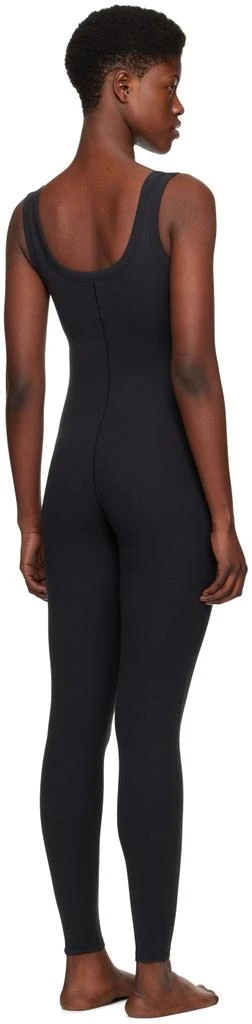 SKIMS Black Cotton Rib Tank Catsuit Jumpsuit 3
