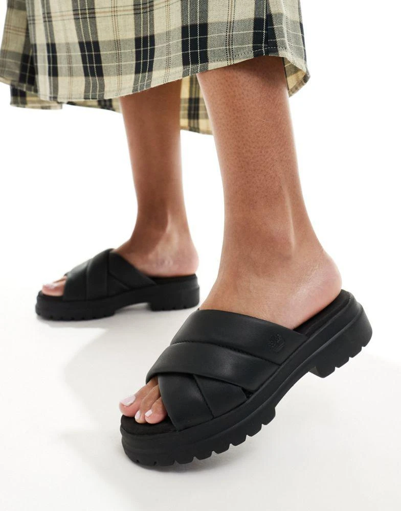 Timberland Timberland London Vibe strappy sandal in triple black 4