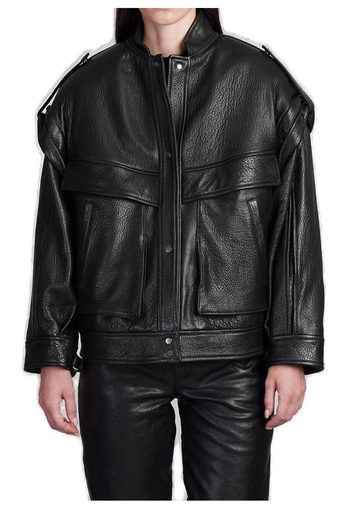 Salvatore Santoro Salvatore Santoro Drop Shoulder Leather Jacket