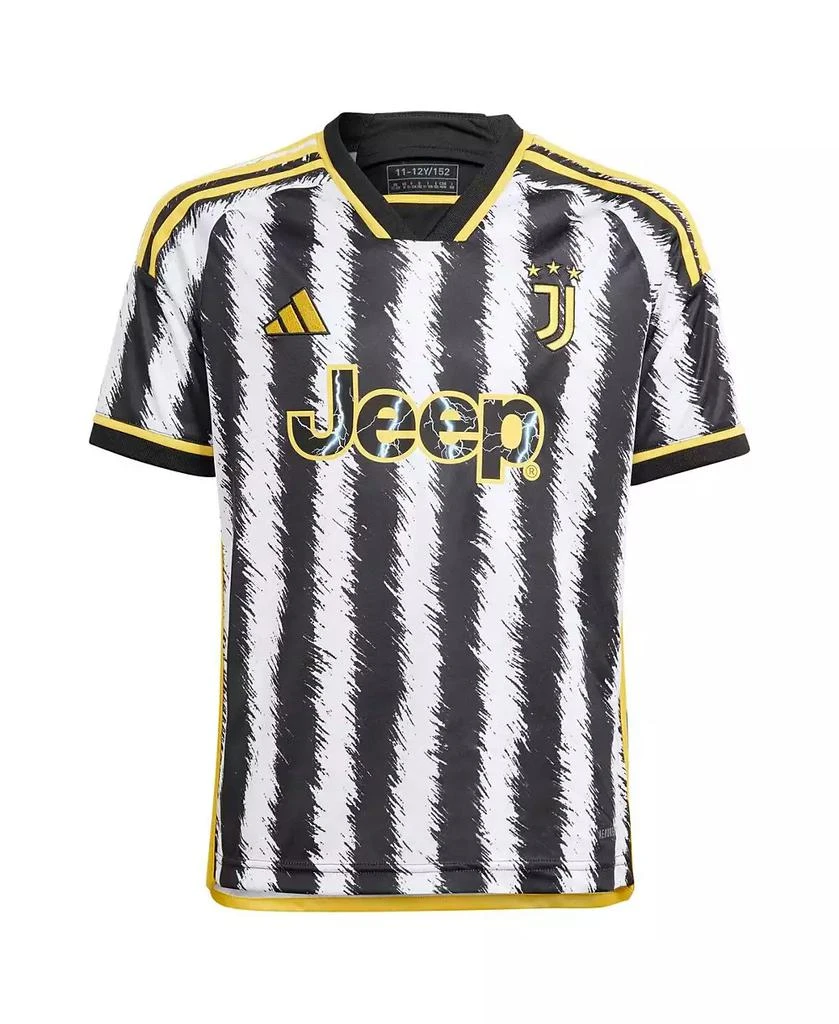 adidas Big Boys and Big Girls Black Juventus 2023/24 Home Replica Jersey 2