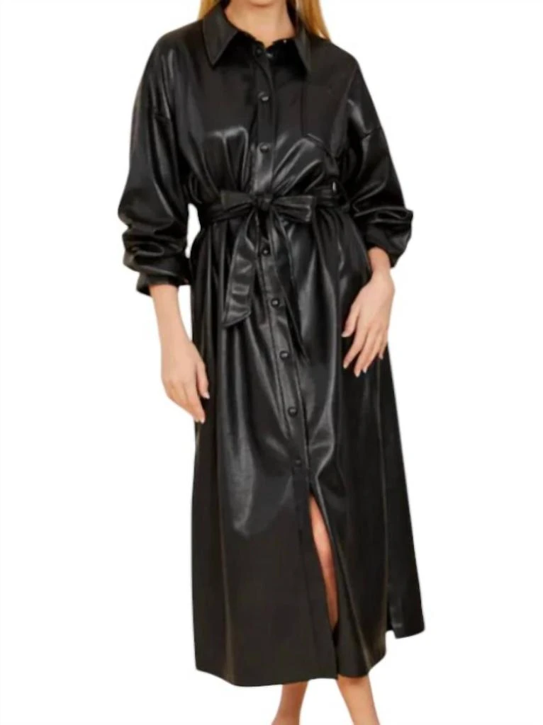 Vegan Leather Ruched Sleeve Maxi Dress In Black On Sale Now with Up to 48% Off | Discover Exclusive Deals & Savings at BeyondStyle Authentic DOLCE CABO women|clothing|dresses with Limited-Time Vegan Leather Ruched Sleeve Maxi Dress In Black On Sale Now with Up to 48% Off | Discover Exclusive Deals & Savings at BeyondStyle Authentic DOLCE CABO women|clothing|dresses with Limited-Time