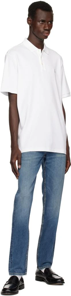 Ralph Lauren White Classic Fit Soft Cotton Polo 4
