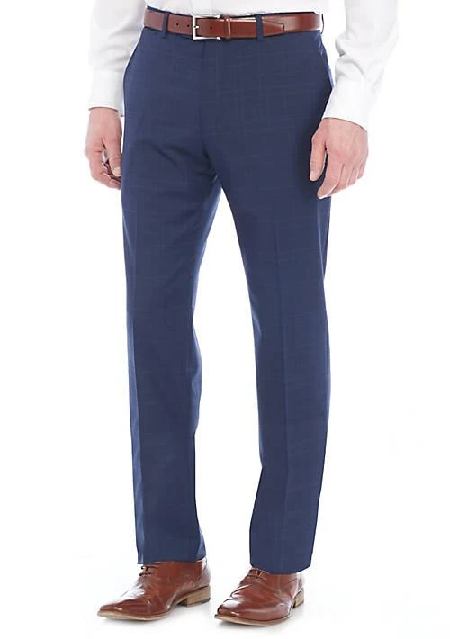 Tommy Hilfiger Men's Modern-Fit Th Flex Stretch Suit Pants - Navy Plaid Tommy Hilfiger Men's Modern-Fit Th Flex Stretch Suit Pants - Navy Plaid
