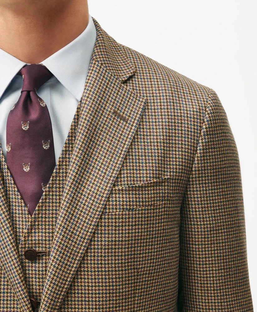 Brooks Brothers Slim Fit Guncheck Wool Suit Jacket 4
