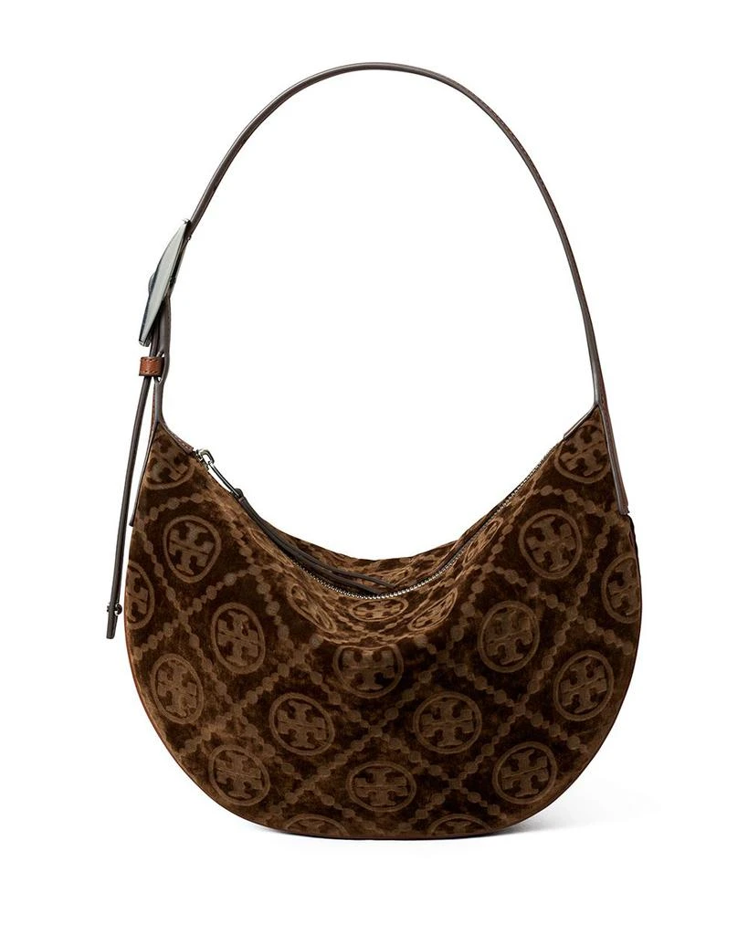 Tory Burch T Monogram Small Flocked Shoulder Bag 1