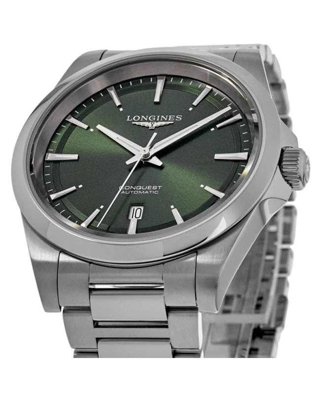 Longines Longines Conquest Automatic Sunray Green Dial Steel Men's Watch L3.830.4.02.6 2