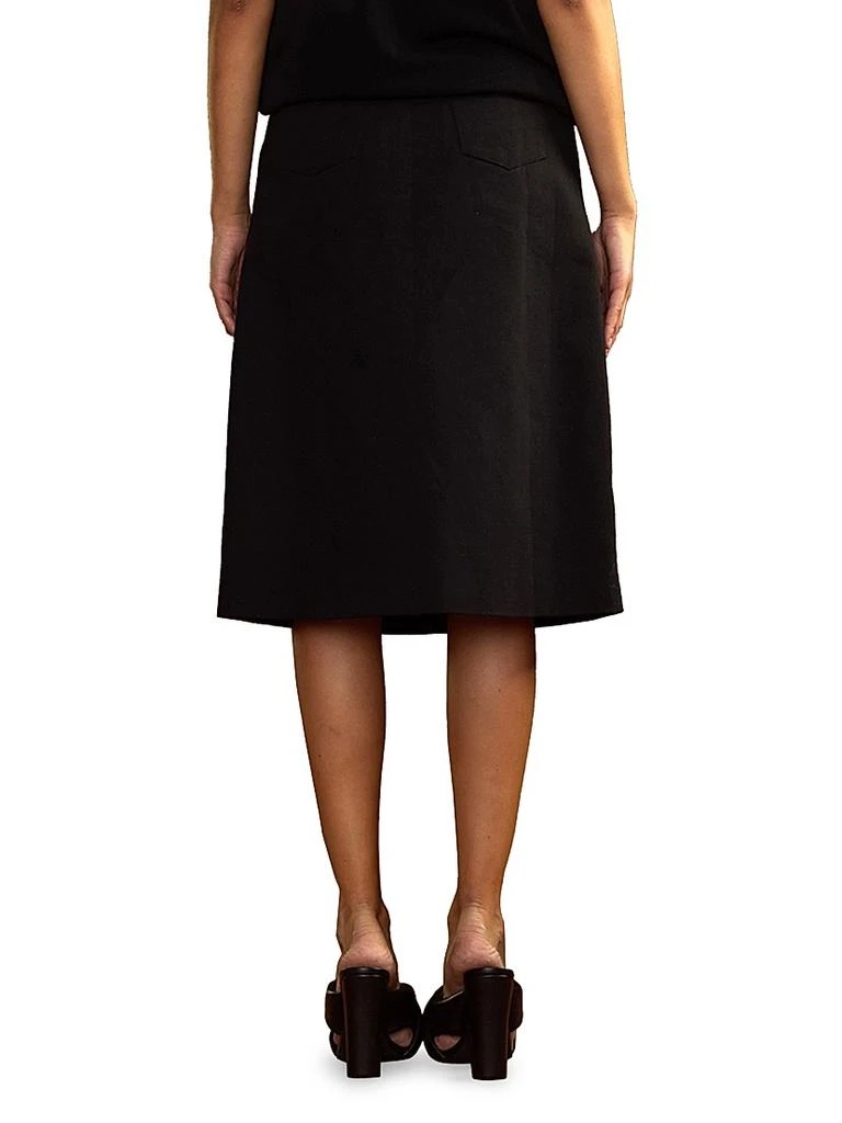 Cynthia Rowley Serena Studded Denim A-Line Skirt 4