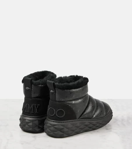 Jimmy Choo Xan shearling-lined leather snow boots 2